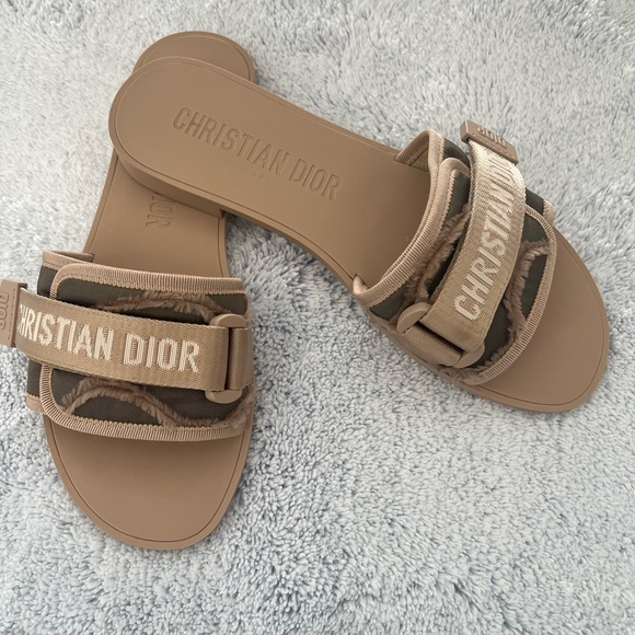 Dior Revolution Camouflage Nude Sandals Size 39 - Picture 2 of 5